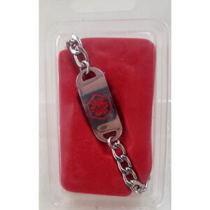 Medline Medical Alert Bracelet Heart Patient Stainless Steel 7.5" New
